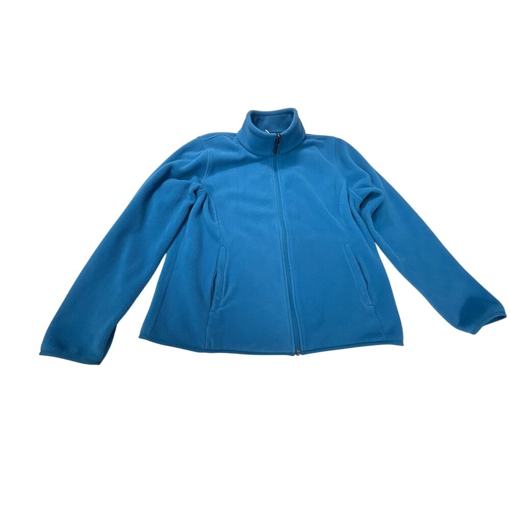 Amazon Essentials Women’s Full-Zip Fleece Jacket – Blue – Size XL
